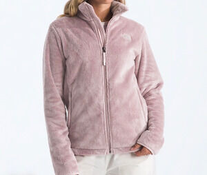 NWT North Face Full Zip Osito Jacket in Metal Pink, Size L